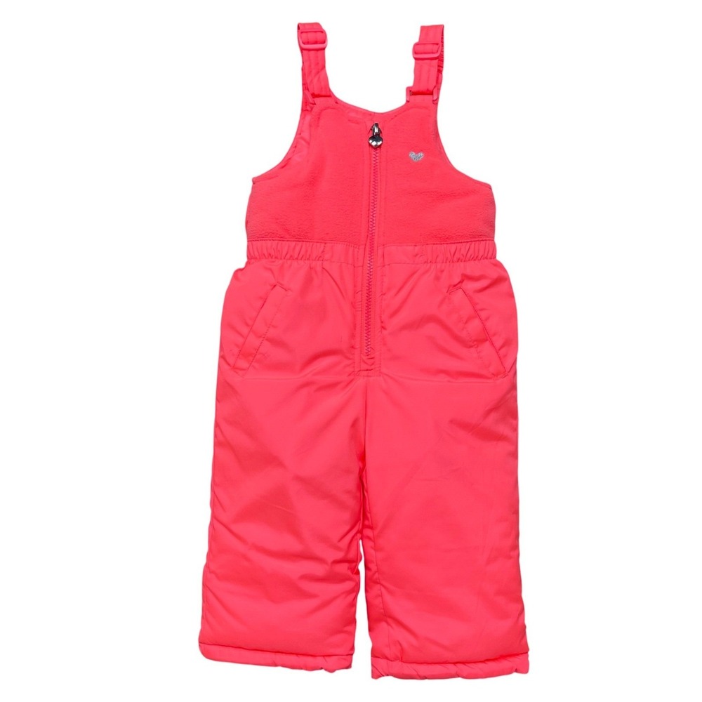 OshKosh B'gosh Girls Insulated Winter Snow Bib Overalls Pants Ski Snowboard 18M